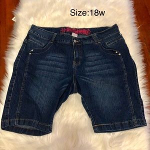 Denim Bermuda Shorts